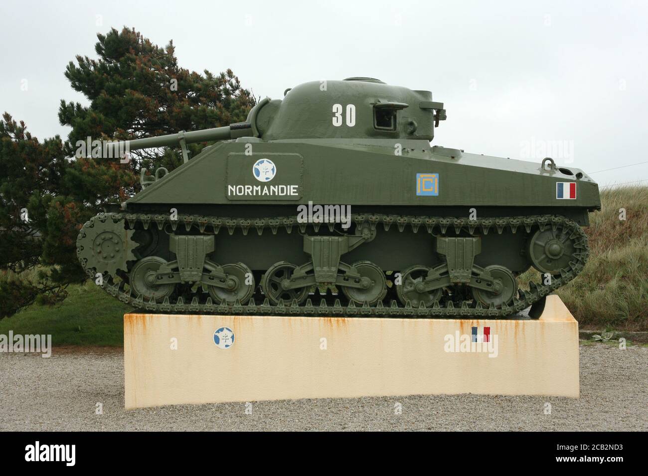 Spiagge della Normandia Foto Stock
