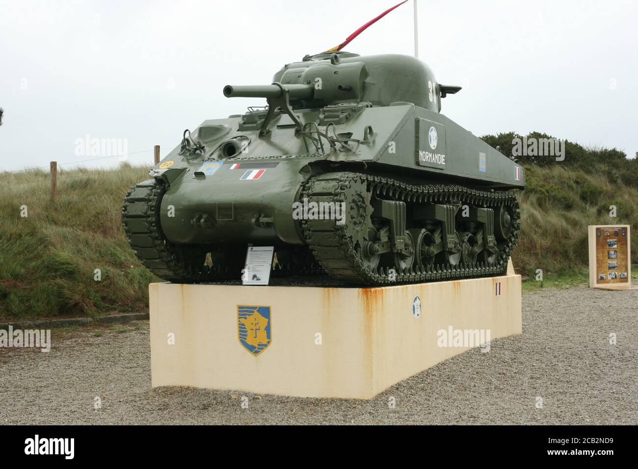 Spiagge della Normandia Foto Stock