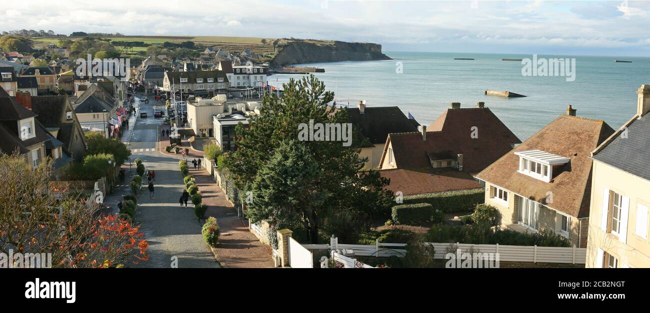 Spiagge della Normandia Foto Stock