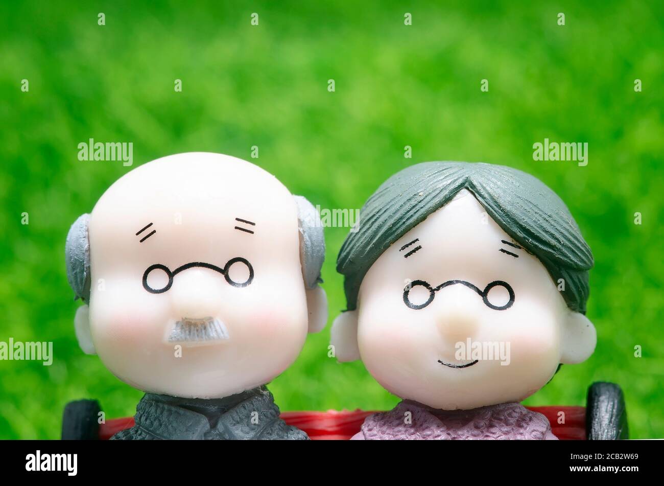 primo piano minifigura di coppia vecchia Foto Stock