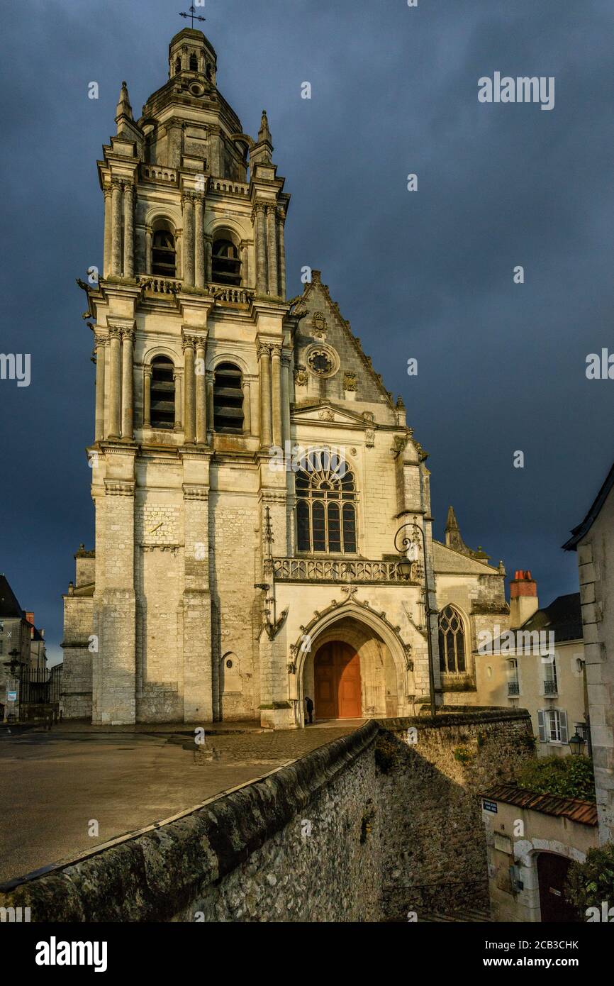 Francia, Loir et Cher, Valle della Loira Patrimonio Mondiale dell'UNESCO, Blois, Cattedrale di Saint Louis // Francia, Loir-et-Cher (41), Val de Loire classé Foto Stock