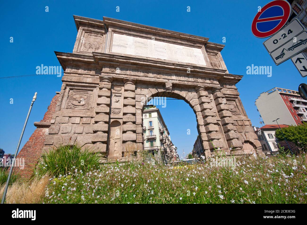 Italia, Lombardia, Milano, porta Romana inaugurata nel 1596 Foto Stock