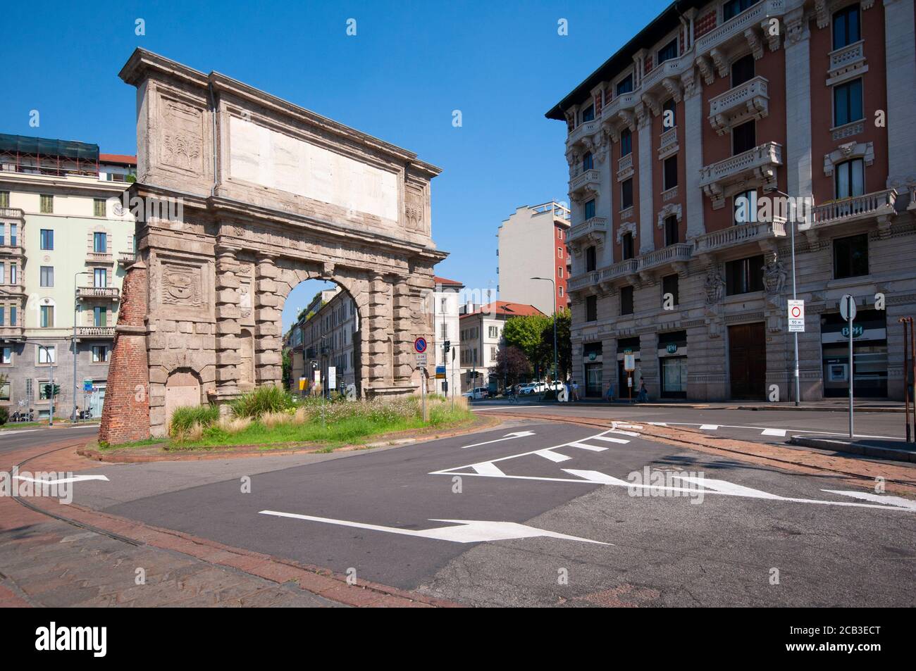 Italia, Lombardia, Milano, porta Romana inaugurata nel 1596 Foto Stock