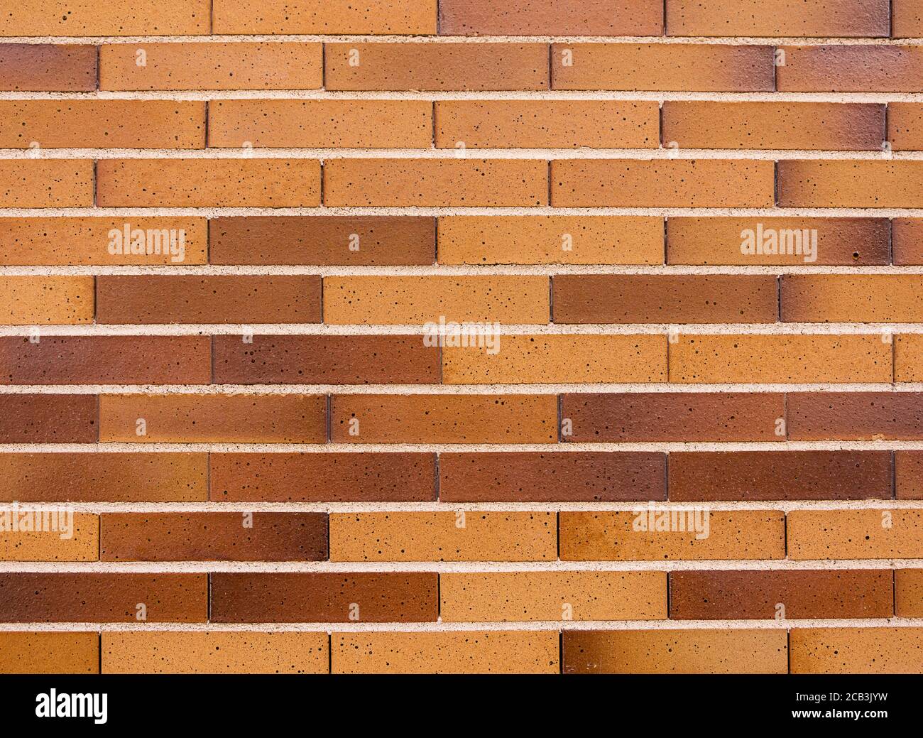 Muro di mattoni sfondo texture, nuovo tipo di mattoni Foto Stock