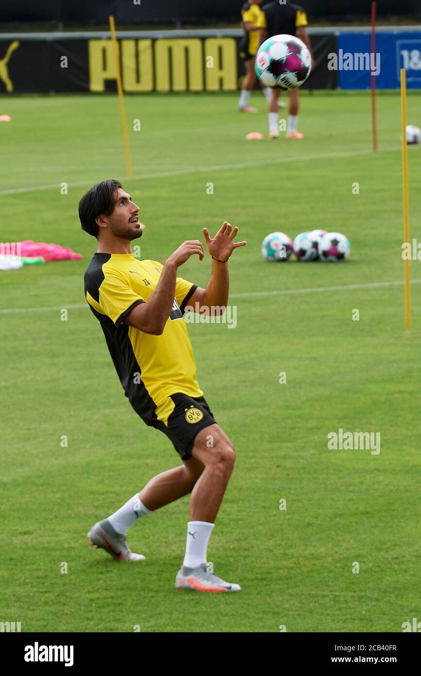 Bad Ragaz, Schweiz. 10. Agosto 2020. Ersten von Borussia Dortmund in Bad Ragaz. Die Borussen verbringen im Augus Foto Stock