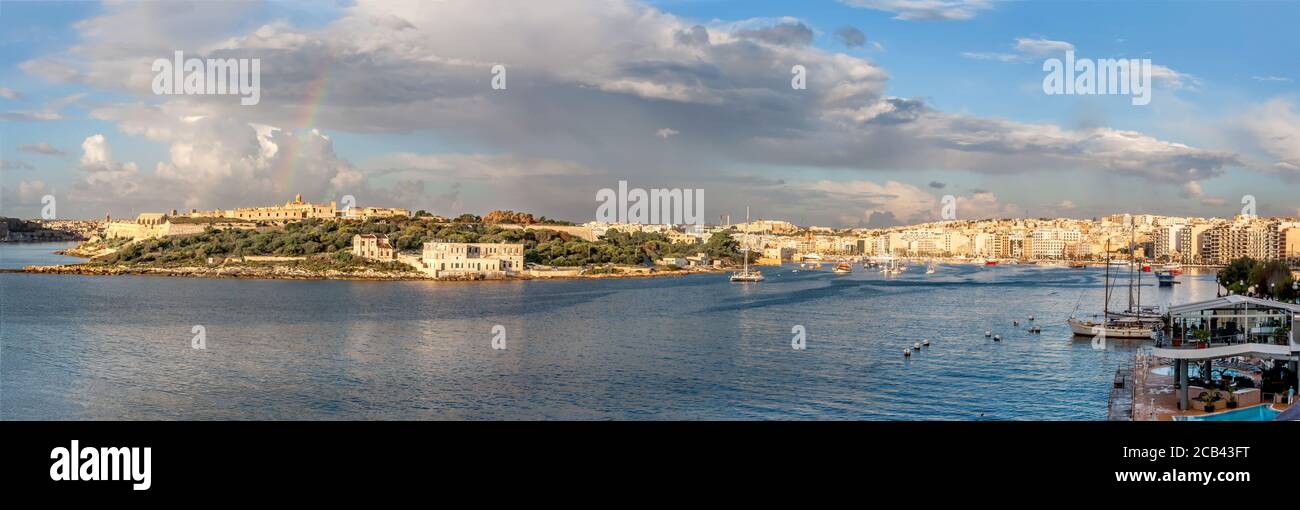 Porto di Sliema Creek, Malta Foto Stock