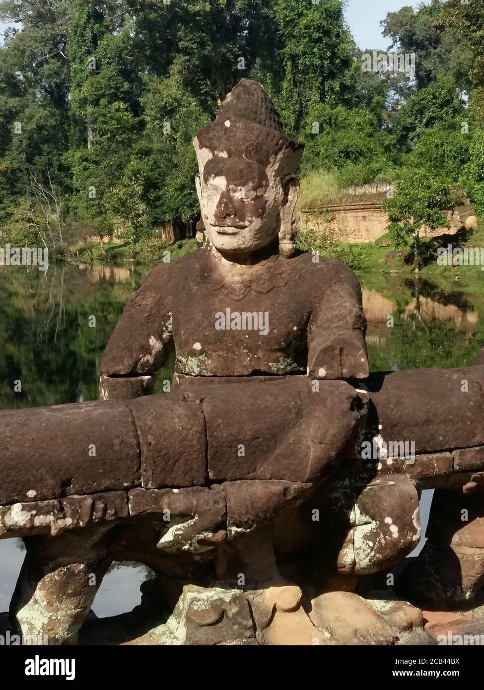 Angkor Wat è un complesso tempio in Cambogia e il più grande monumento religioso nel mondo Foto Stock