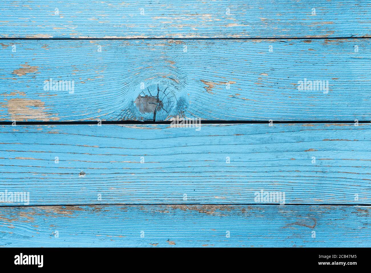 Lo sfondo di legno blu. Colorato muro di legno. Motivo in legno. Foto Stock