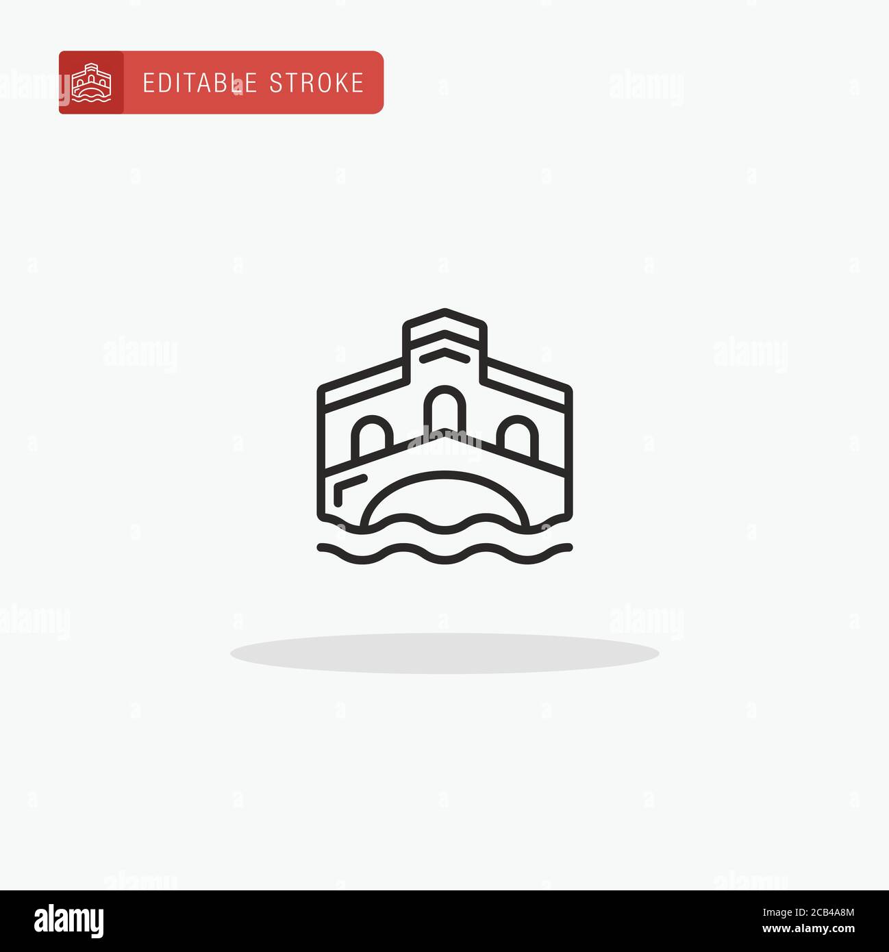 Vettore icona Venezia. Icona di Venezia per la presentazione. Illustrazione Vettoriale