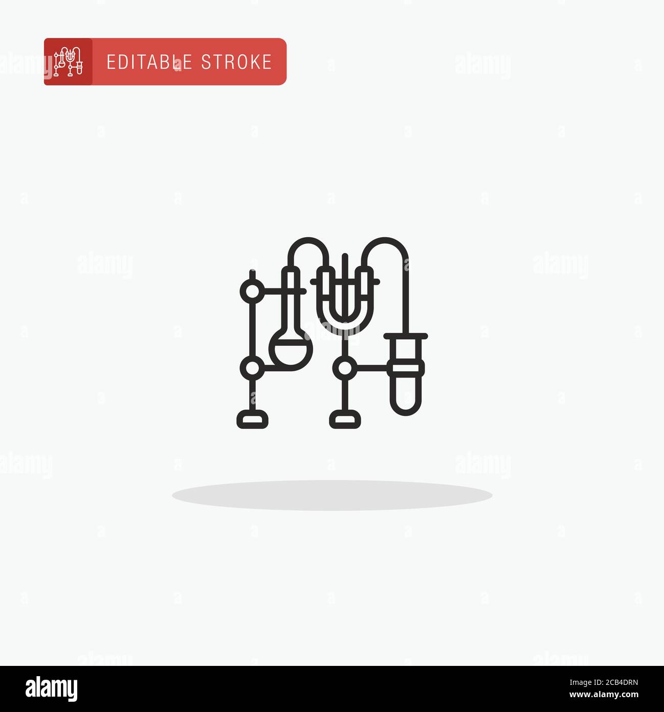 Vettore icona esperimento. Icona di esperimento per la presentazione. Illustrazione Vettoriale