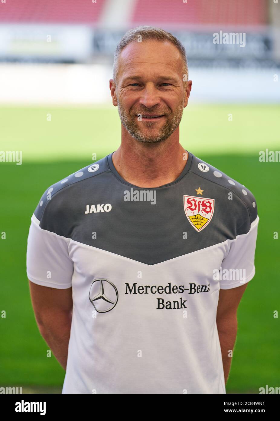 Stoccarda, Germania, 10 agosto 2020, Uwe GOSPODEREK, portiere di pullman al VFB STUTTGART Media Day nel 1. Campionato di calcio tedesco, 1. Bundesliga, Stagione 2020/2021. © Peter Schatz / Alamy Live News Foto Stock