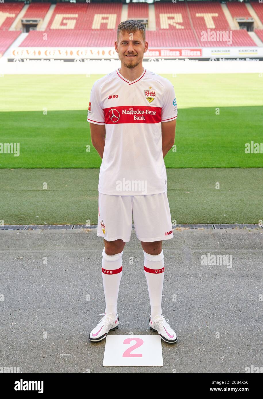 Stoccarda, Germania, 10 agosto 2020, Waldemar ANTON, VFB 2 , figura intera, azione, immagine singola, azione singola, al VFB STUTTGART Media Day nel 1. Campionato di calcio tedesco, 1. Bundesliga, Stagione 2020/2021. © Peter Schatz / Alamy Live News Foto Stock