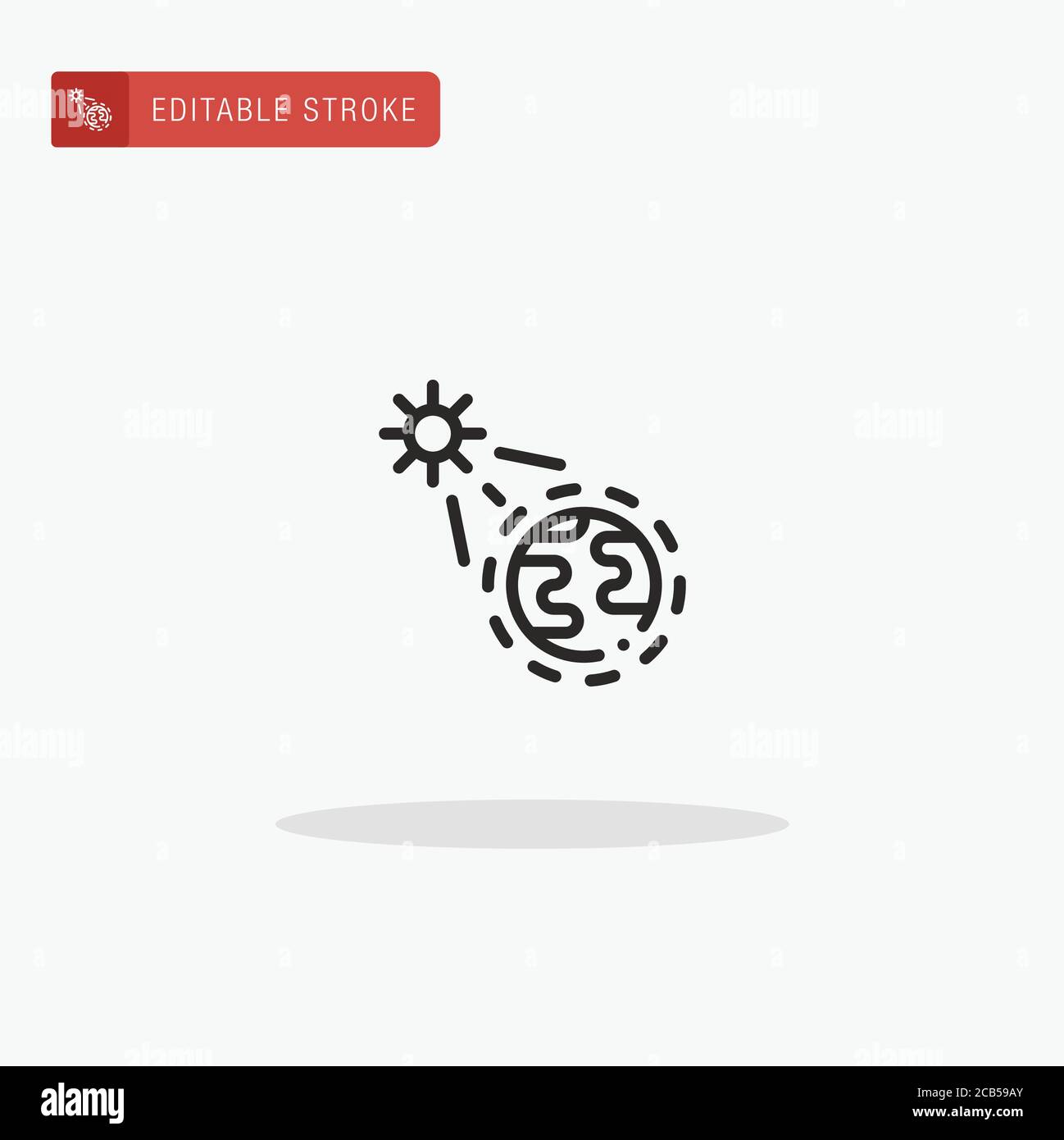 Vettore icona ozono. Icona ozono per la presentazione. Illustrazione Vettoriale