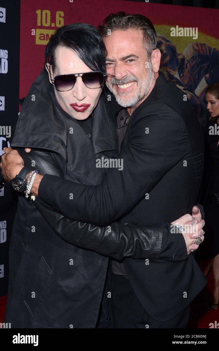 LOS ANGELES - SET 23: Marilyn Manson, Jeffrey Dean Morgan al 'The Walking Dead' Season 10 Premiere Event al TCL Chinese Theatre il 23 settembre 2019 a Los Angeles, California Foto Stock