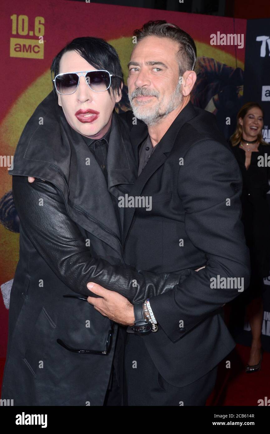 LOS ANGELES - SET 23: Marilyn Manson, Jeffrey Dean Morgan al 'The Walking Dead' Season 10 Premiere Event al TCL Chinese Theatre il 23 settembre 2019 a Los Angeles, California Foto Stock