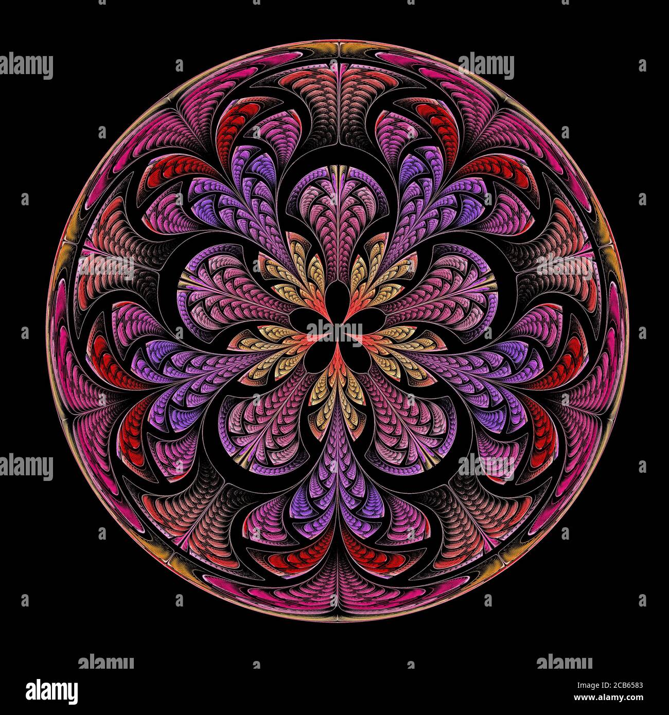 Design simmetrico circolare Foto Stock