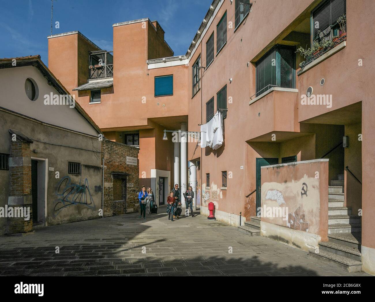 Häuser, 1981, von Vittorio Gregotti erbaut Foto Stock