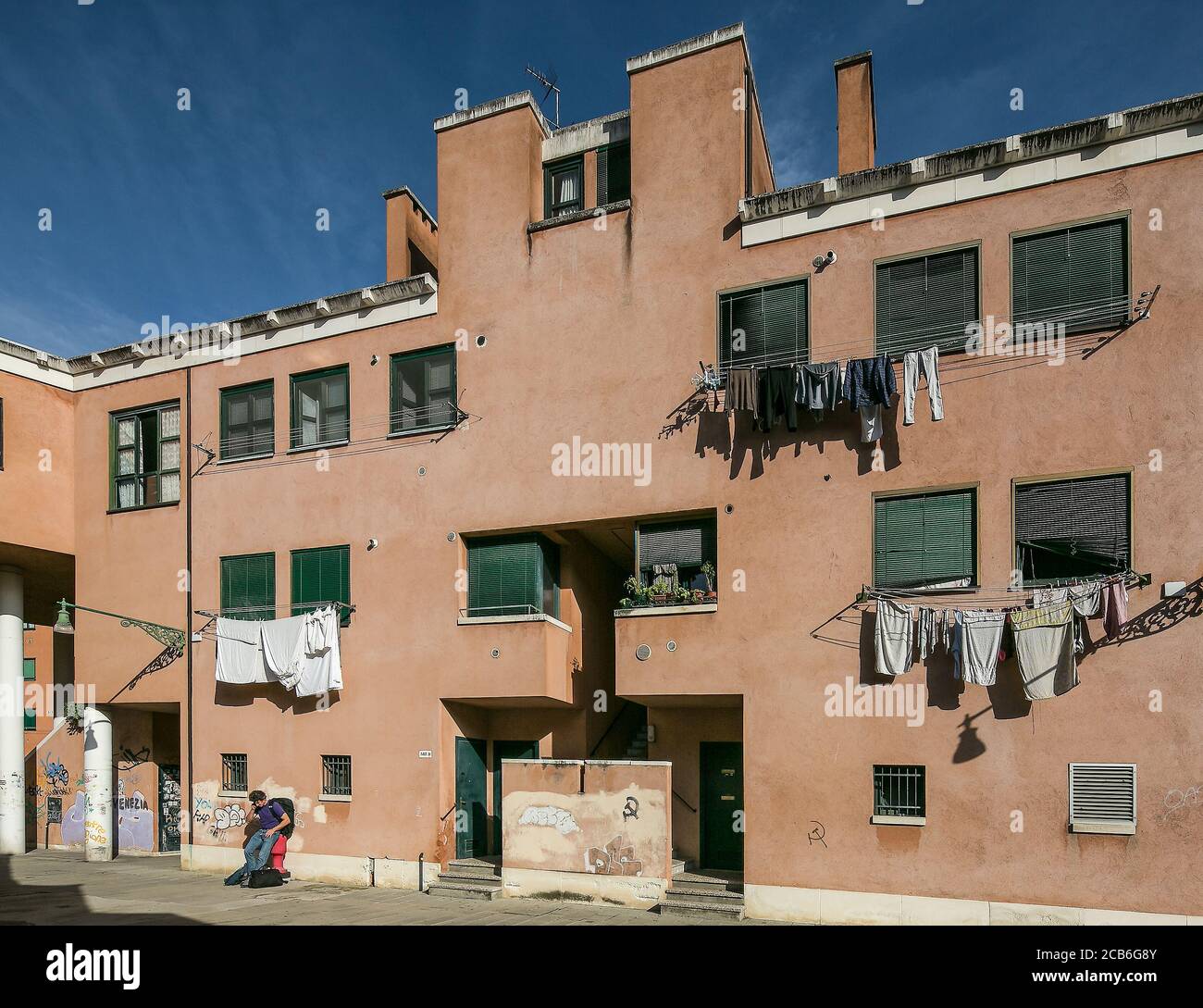 Häuser, 1981, von Vittorio Gregotti erbaut Foto Stock