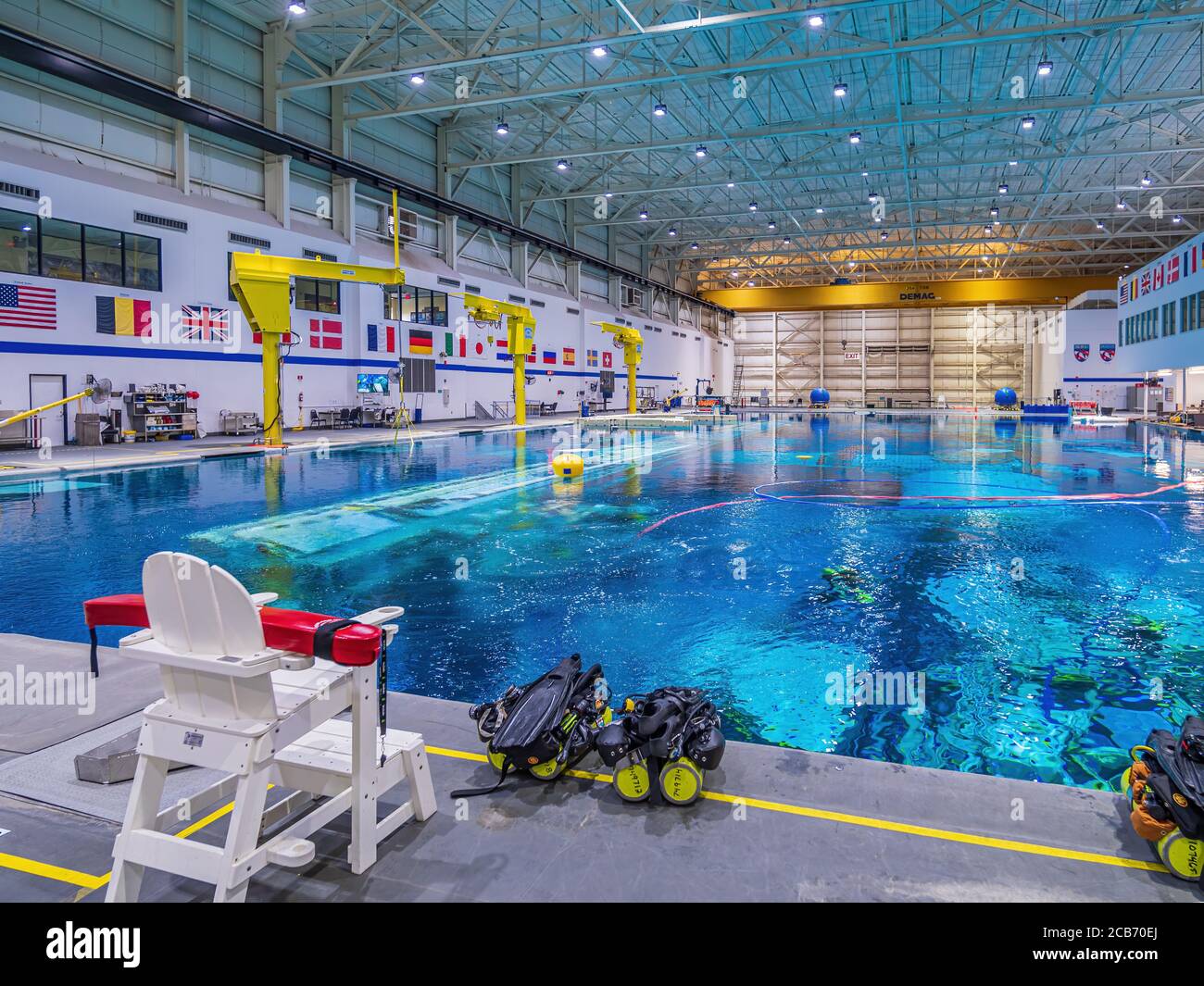 Houston, Texas - USA - ca. 2020: Laboratorio di galleggiamento neutro a Houston, Texas Foto Stock