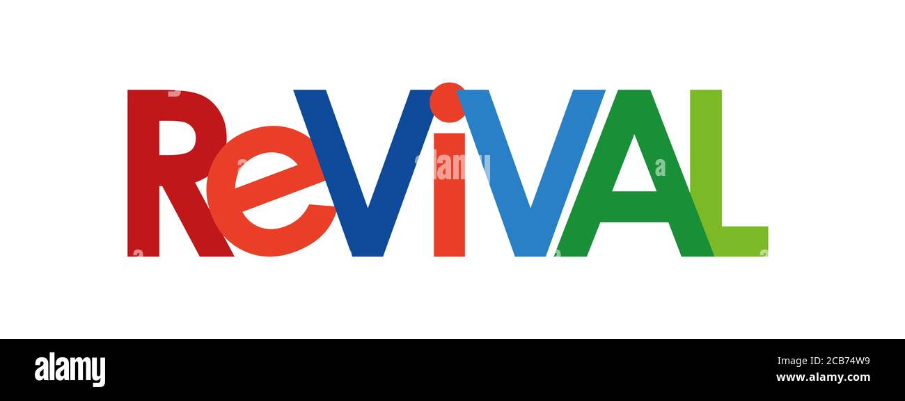 etichetta di revival Foto Stock