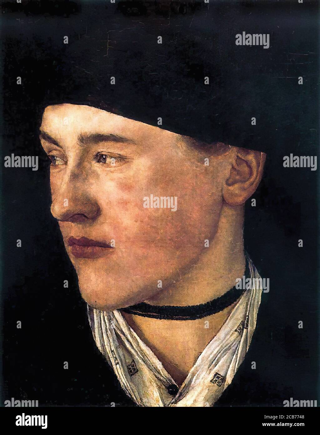 Leibl Wilhelm - una donna contadina - Scuola di tedesco - 19 ° secolo Foto Stock