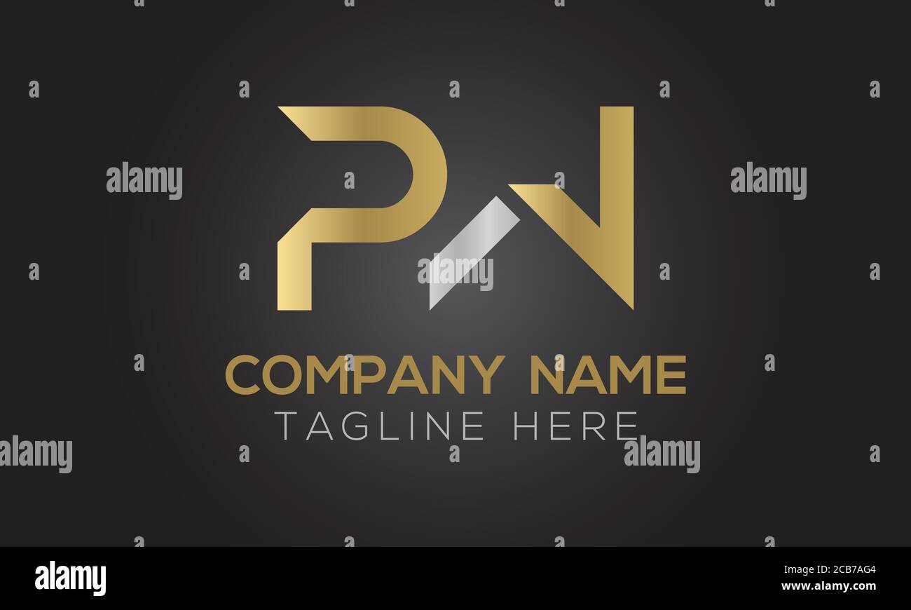 Logo iniziale della lettera PW con Creative Modern Business Typography Vector Template. Vettore del logo PW Creative Letter. Illustrazione Vettoriale