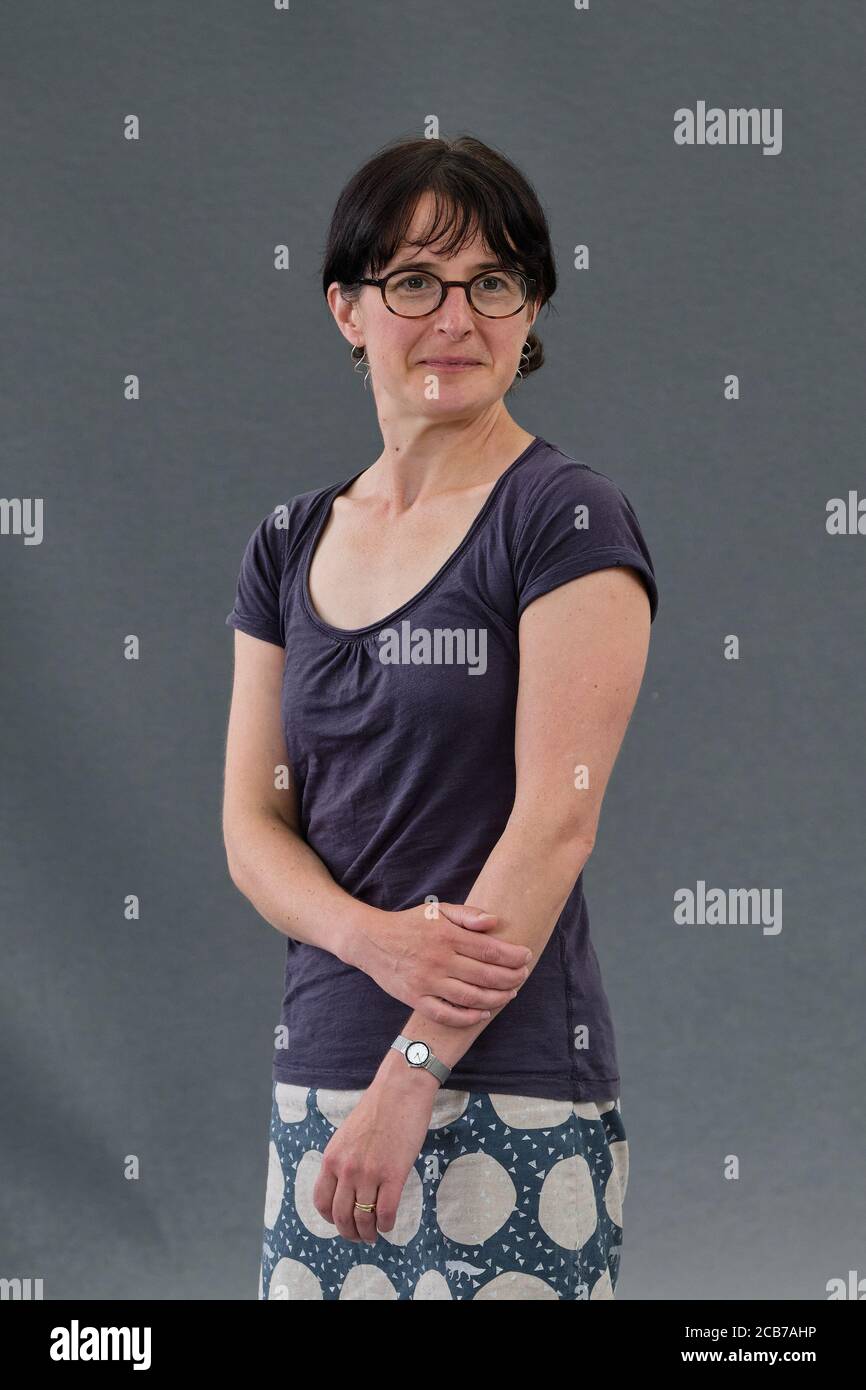 L'autore scozzese Sarah Moss partecipa a una fotocellula durante la città di Edimburgo Festival Internazionale del Libro 2018 Foto Stock
