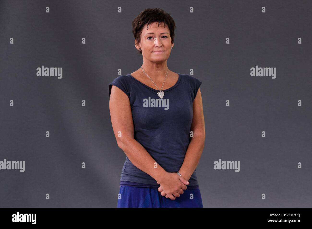L'autore scozzese e S Thomson partecipa a una fotocellula durante il Festival Internazionale del Libro di Edimburgo 2018 Foto Stock
