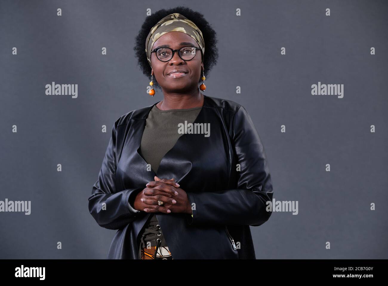 Jennifer Nansubuga, scrittore e romanziere ugandese, partecipa a un Fotocellula durante l'Edinburgh International Book Festival 2018 Foto Stock