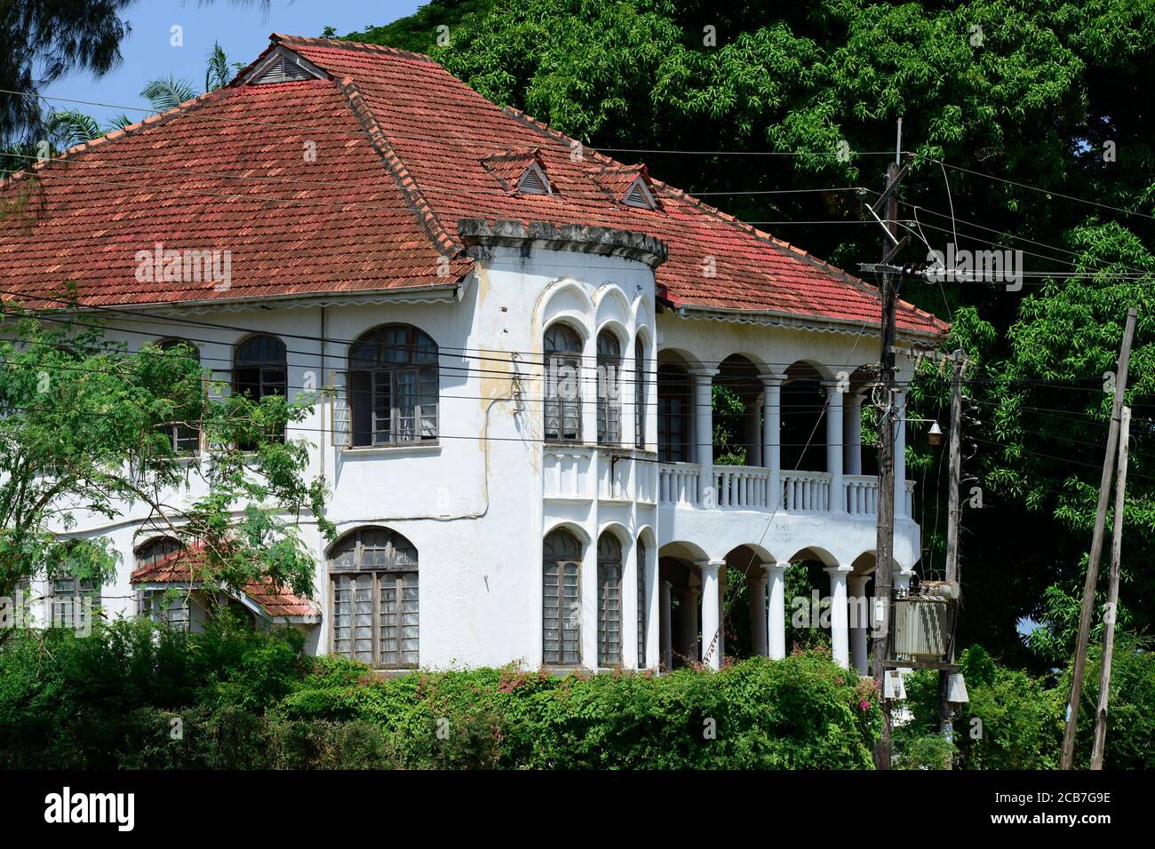 TANZANIA Tanga, ex colonia tedesca Africa orientale, edificio coloniale tedesco Foto Stock