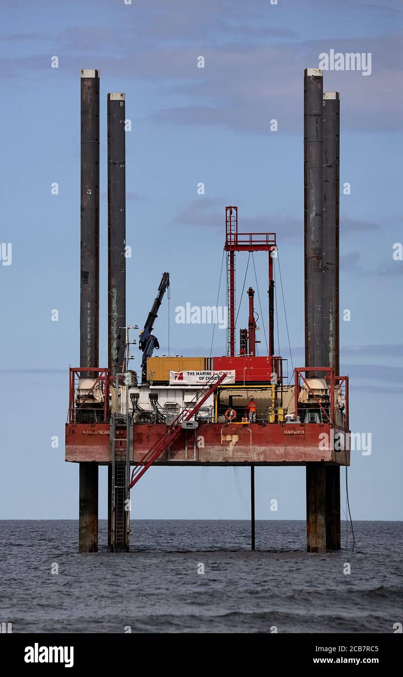 Sabbie di sabbia di Marske Rig 110720 Foto Stock