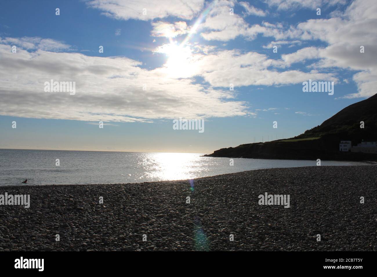 Tramonto a Bray, County, Wicklow, Irlanda Foto Stock