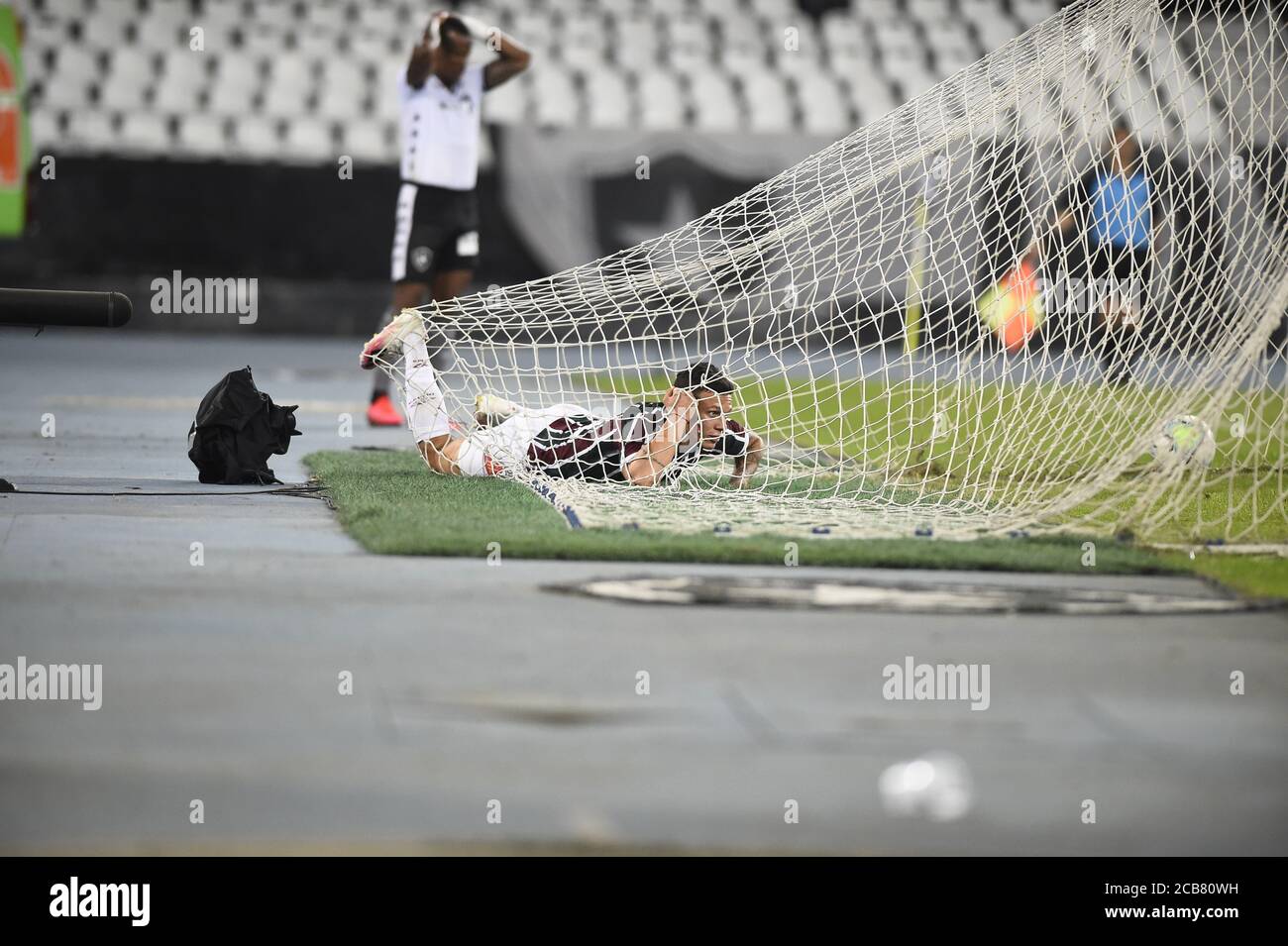 Partita di calcio tra le squadre di Fluminense e Botafogo a. Lo stadio Nilton Santos Foto Stock