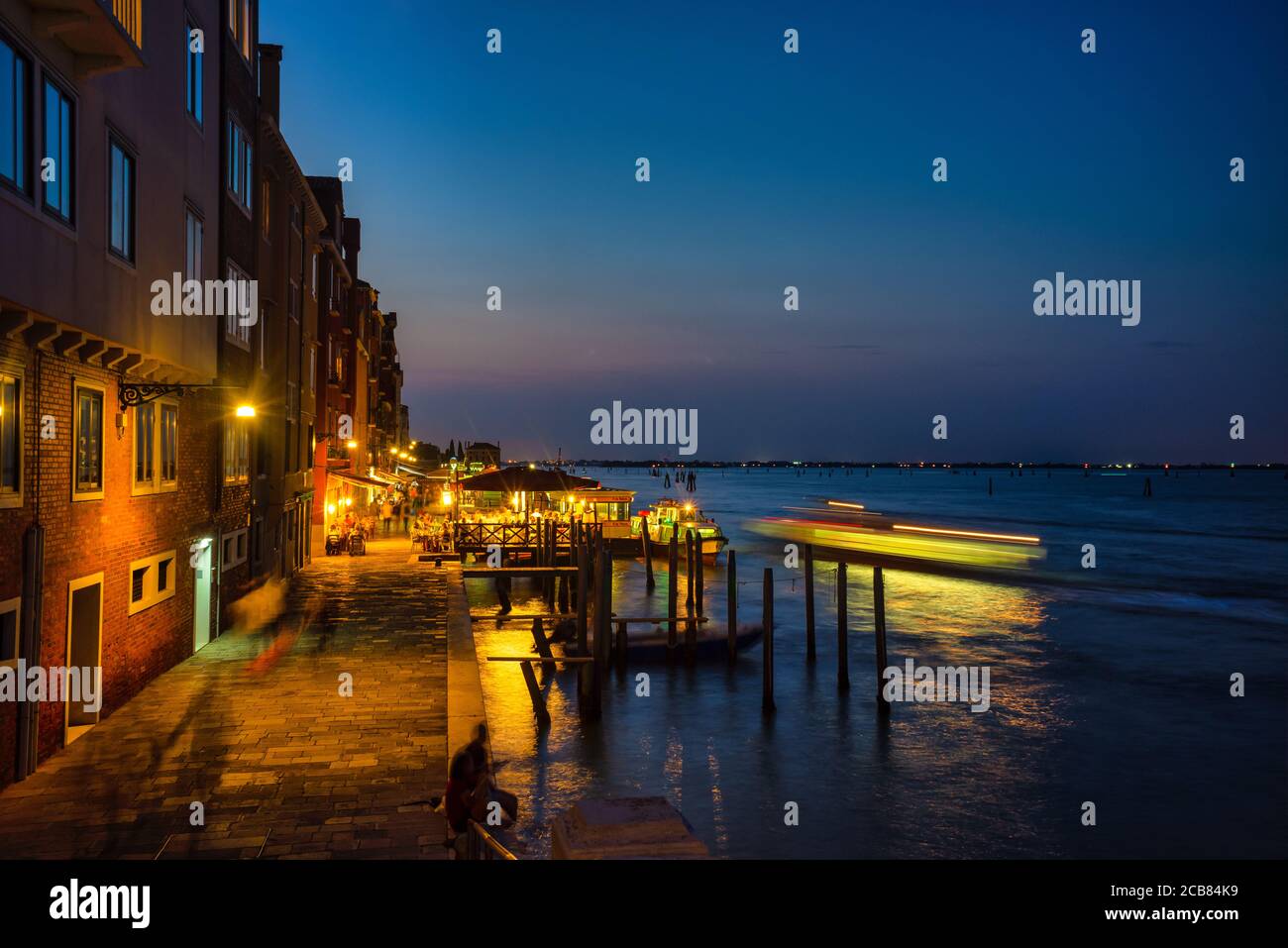 Cannaregio di notte, Venezia, Veneto, Italia Foto Stock