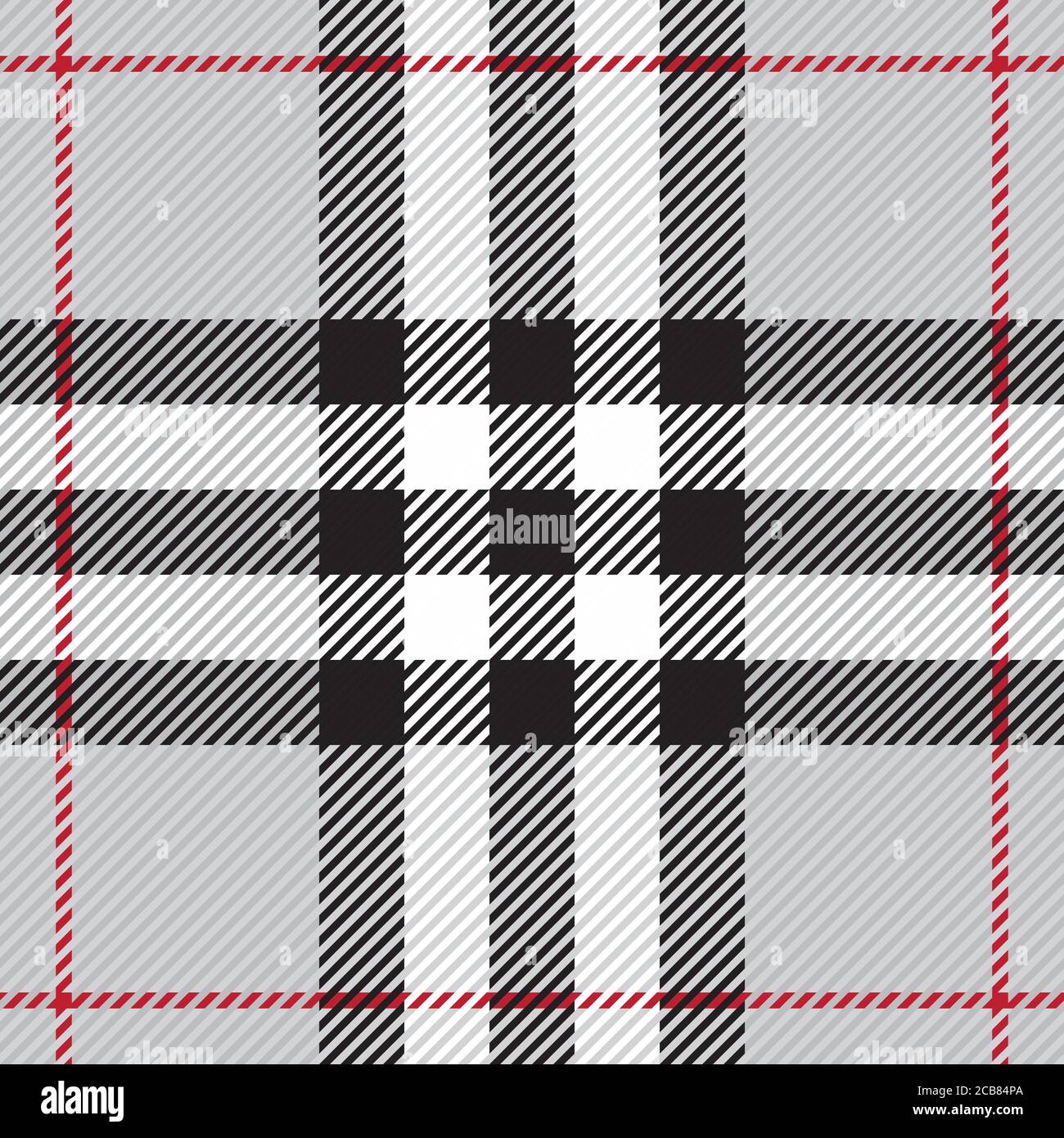Motivo scozzese vintage senza cuciture. Tradizionale ornamento scozzese in plaid a scacchi. Illustrazione vettoriale a strisce con intersezione geometrica colorata. Illustrazione Vettoriale