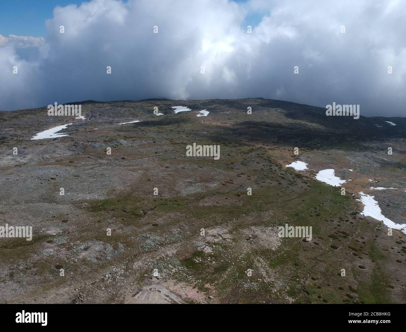 Su in collina Foto Stock