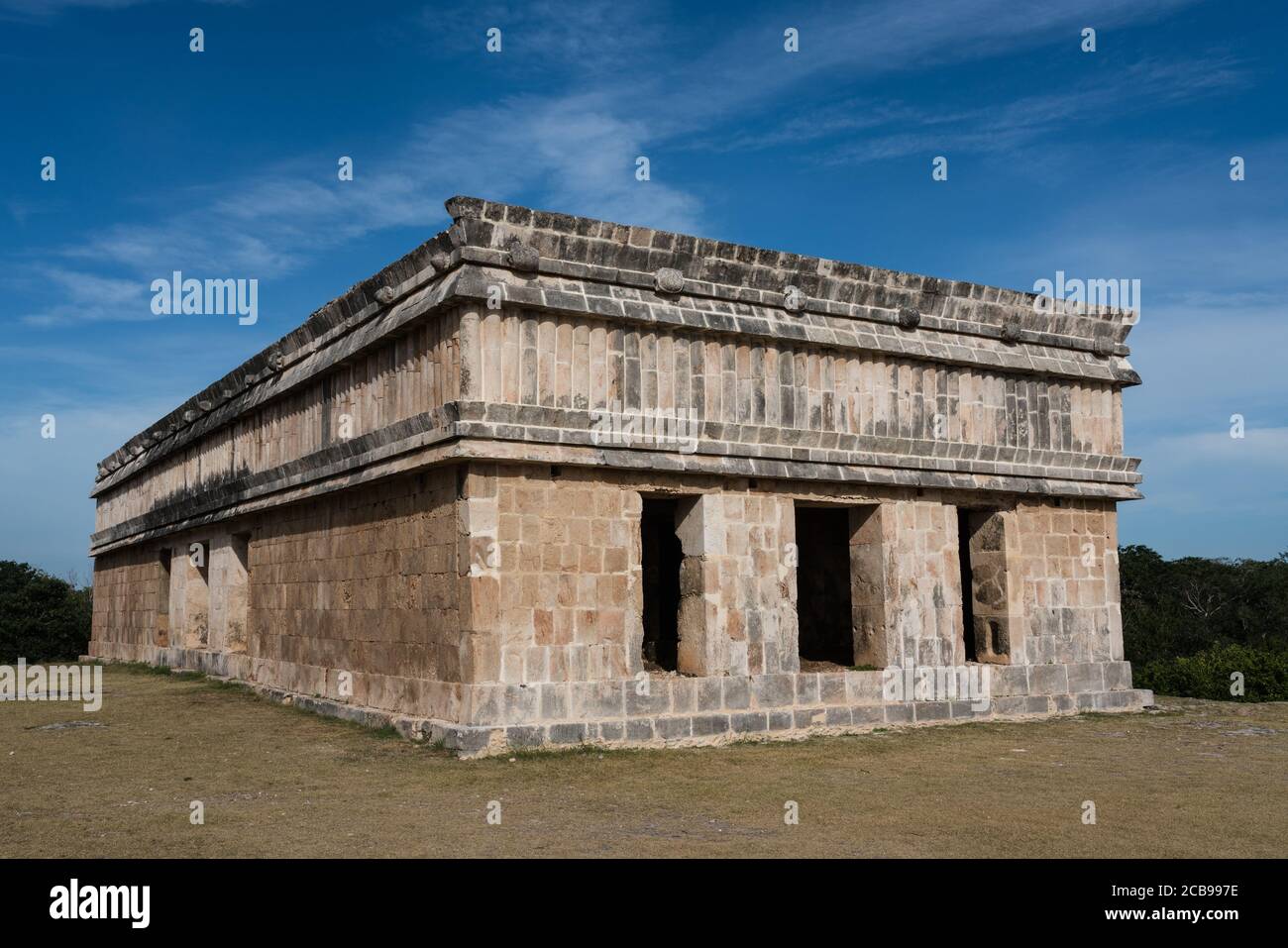 La Casa delle tartarughe nelle rovine maya pre-ispaniche di Uxmal, Messico. Foto Stock