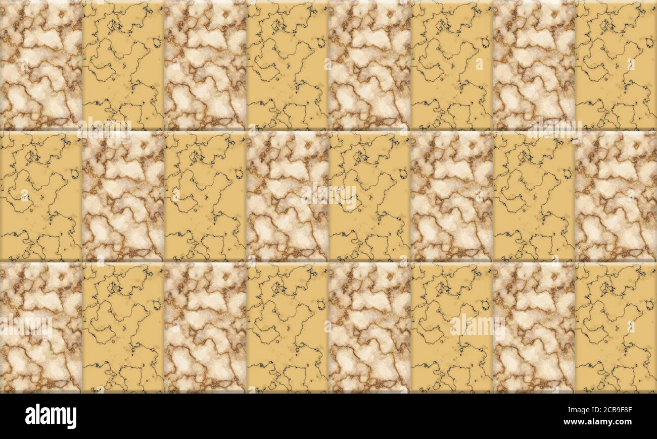 home marmo decorativo 3D rettangolare tipo piastrelle design Foto Stock