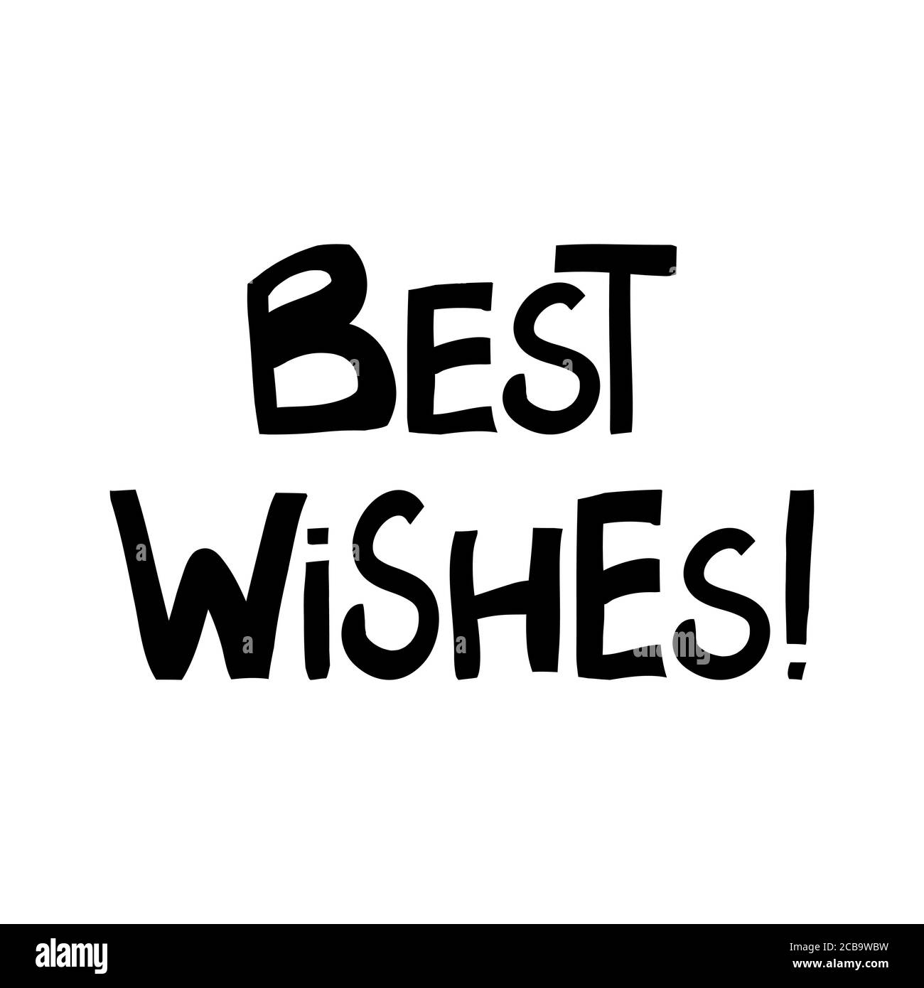 Auguri. Preventivo per le vacanze invernali. Graziose scritte disegnate a mano in moderno stile scandinavo. Isolato su sfondo bianco. Illustrazione di stock vettoriale. Illustrazione Vettoriale