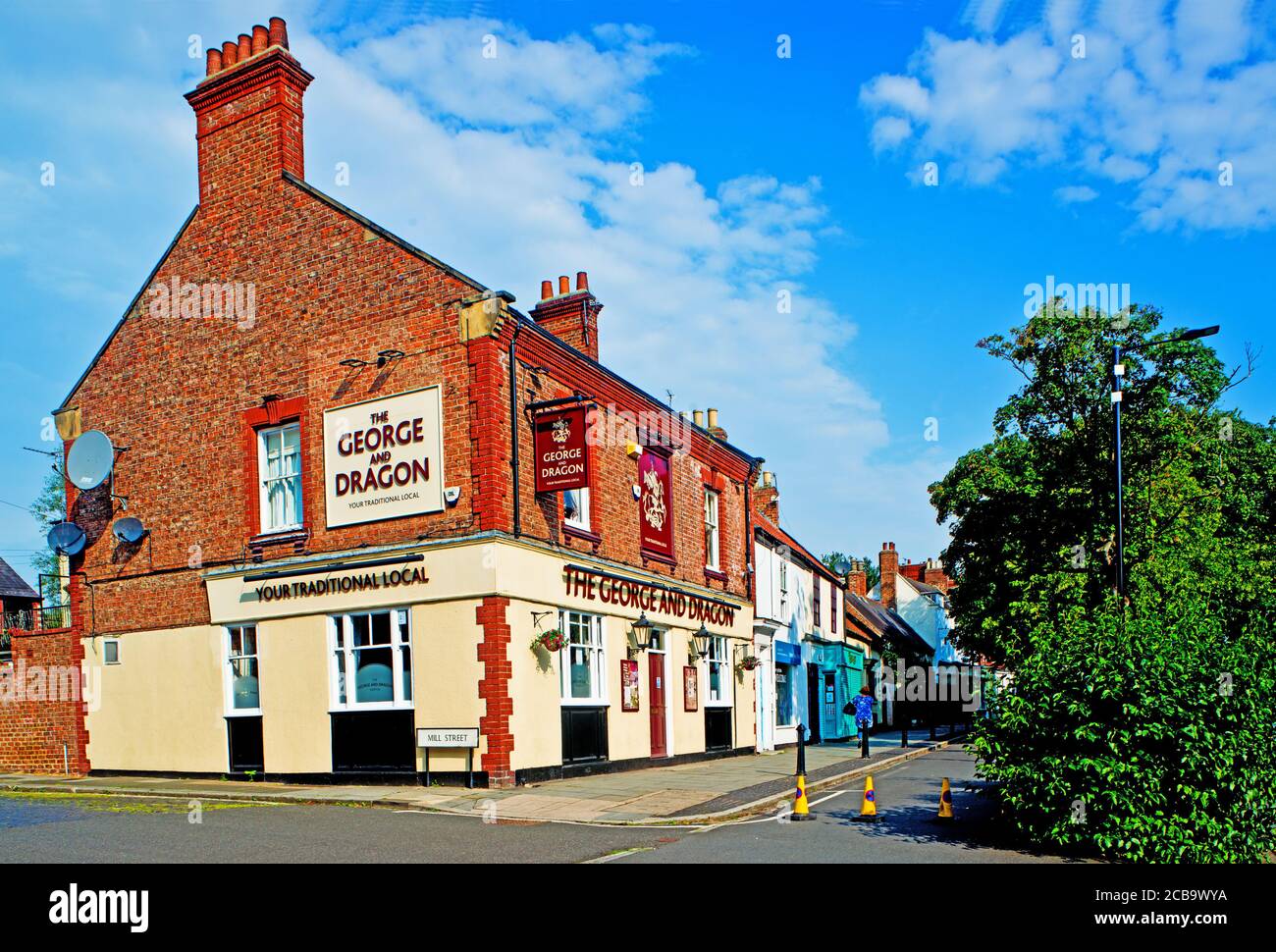 The George and Dragon Pub, Norton Village, Stockton on Tees, Inghilterra Foto Stock
