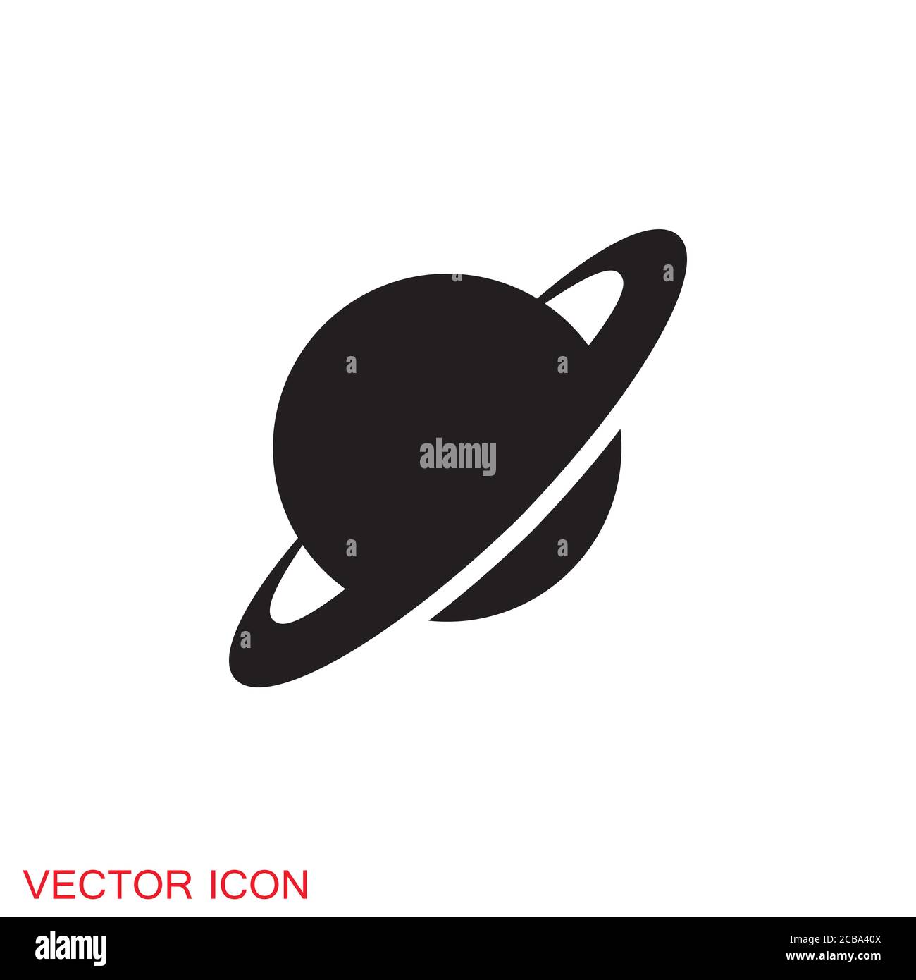 Icona spazio in stile piatto. Illustrazione vettoriale. Illustrazione Vettoriale