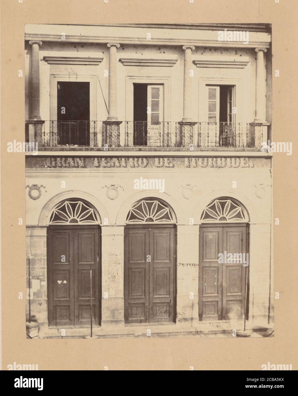 [Gran Teatro de Iturbide], 1867. Foto Stock