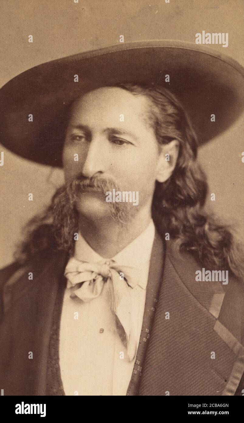 James B. "Wild Bill" Hickock, ca. 1873. Foto Stock