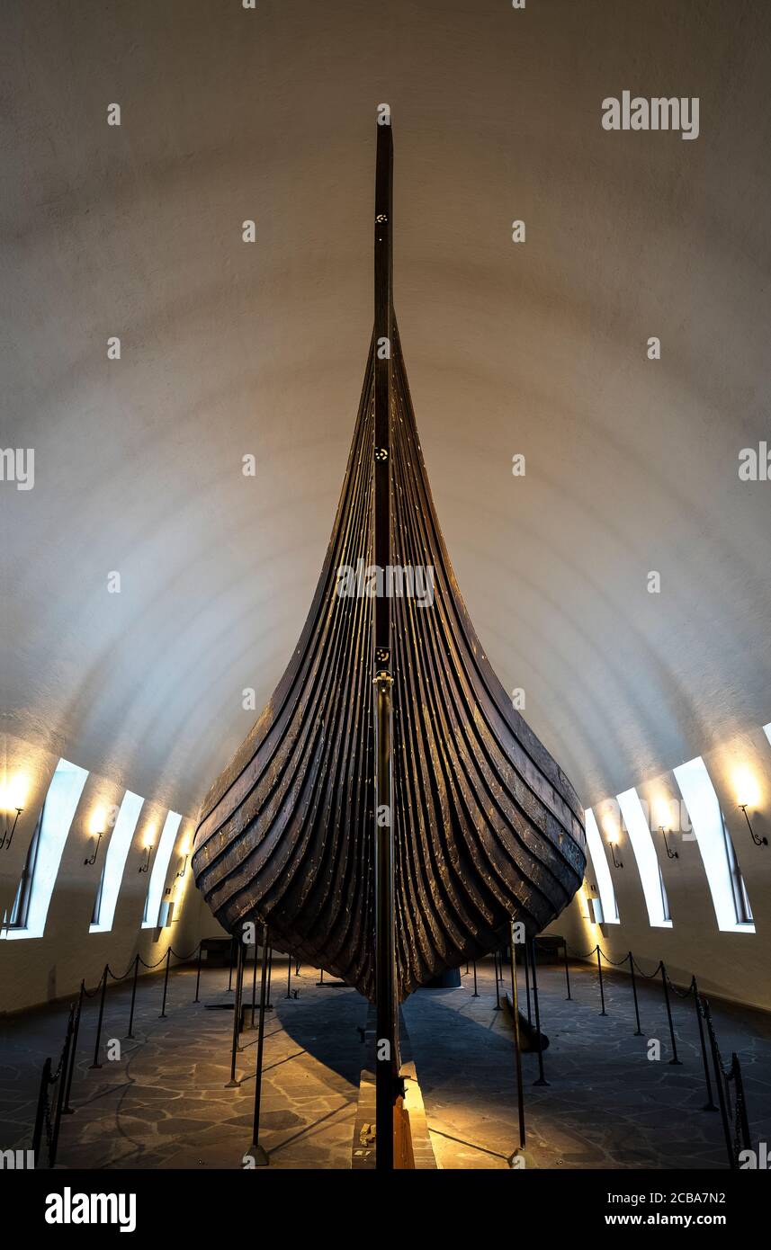 LA NAVE GOKSTAD (890 D.C.) [SCOPERTA 1880] MUSEO DELLA NAVE VICHINGA OSLO NORVEGIA Foto Stock