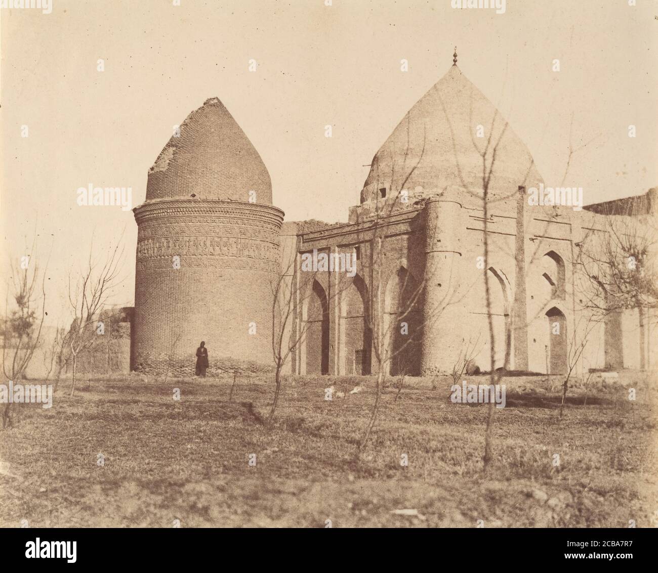 [La Torre di 'Chihil Dukhtaran', Mausoleo di 40 figlie, 1056.], 1840-60. Foto Stock
