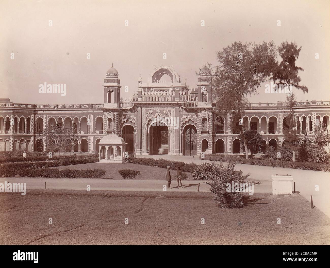 Mermaid Gateway, Kaiser Bagh, Lucknow, India, 1860-70. Foto Stock