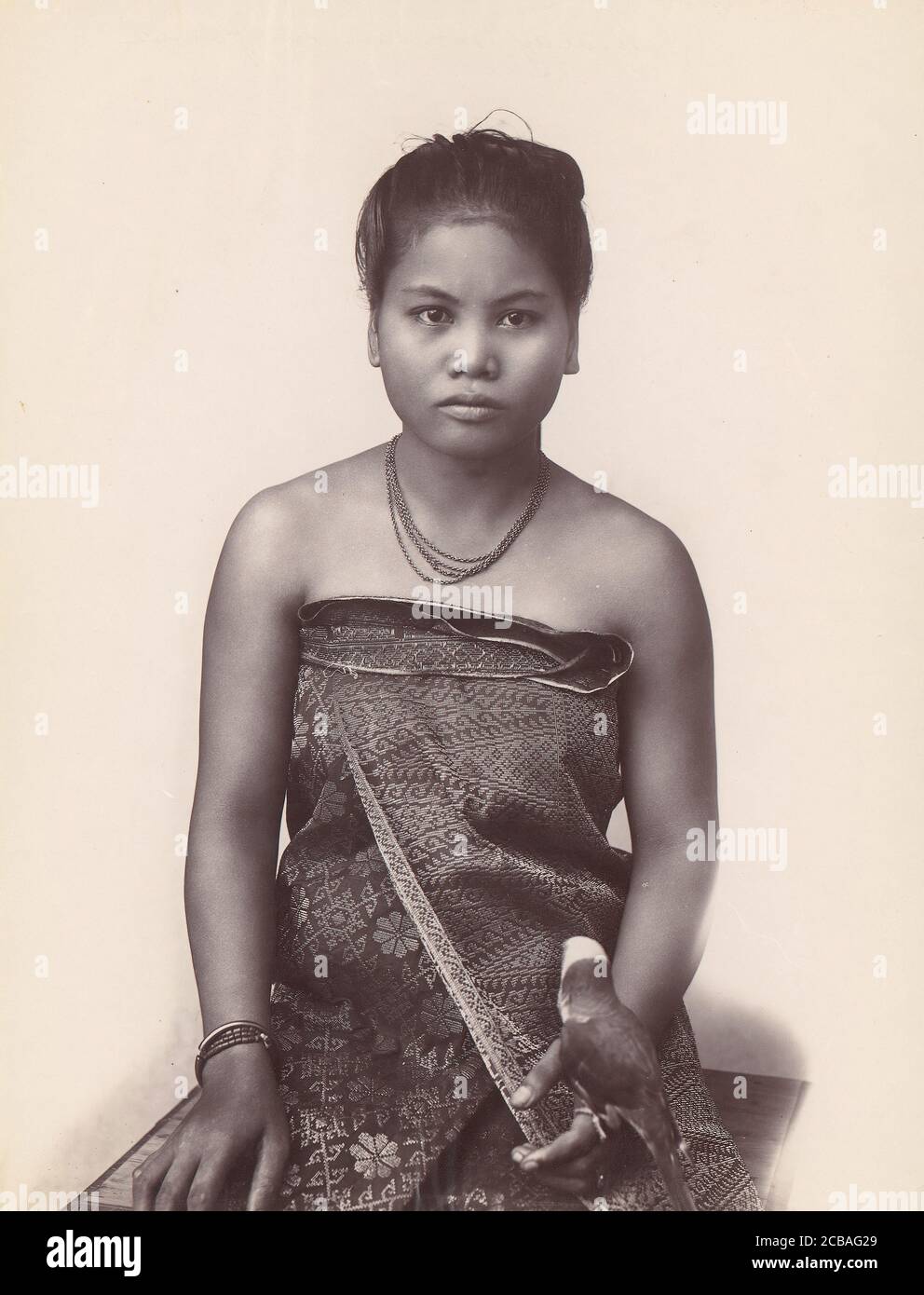 Malay Woman su Java, 1860-70. Foto Stock