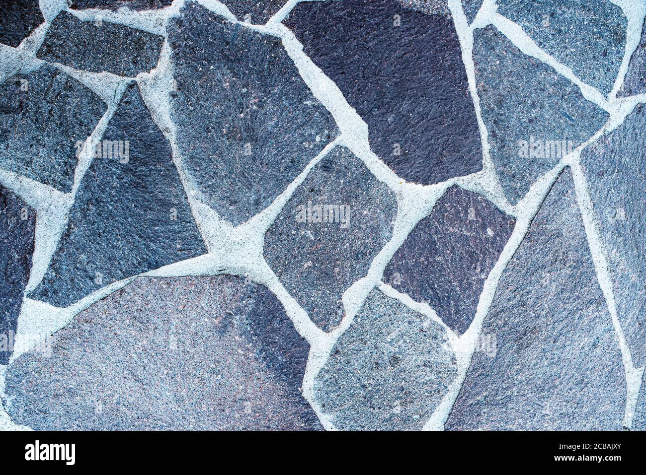 cornice completa direttamente sopra la foto del pavimento in pietra naturale Foto Stock