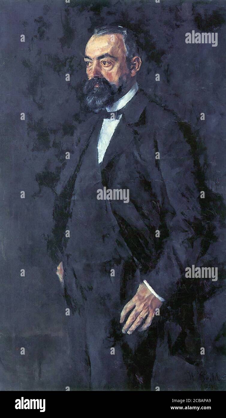 Leibl Wilhelm - Ernst Seeger - Scuola di tedesco - 19 Secolo Foto Stock