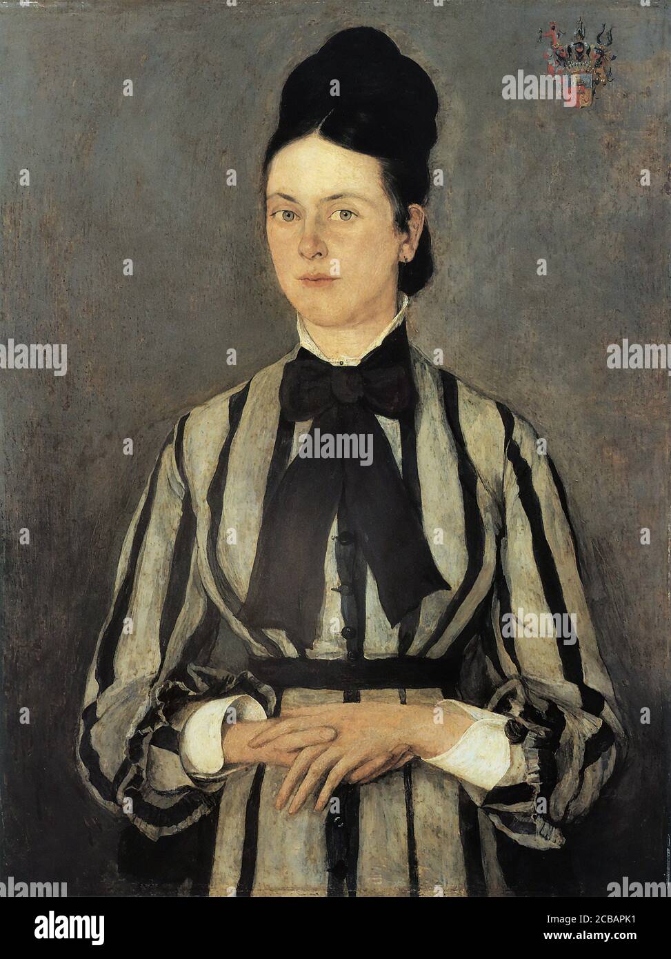 Leibl Wilhelm - PortrÃ¤t Der Rosine Fischler GrÃ¤fin Treuberg 3 - Scuola tedesca - 19 ° secolo Foto Stock